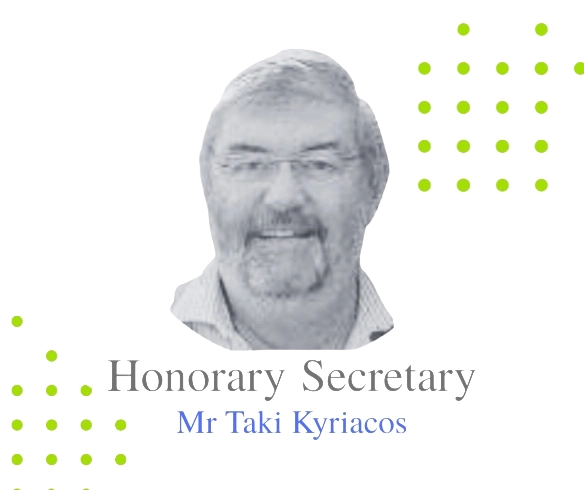 Honorary Secretary Taki Kyriacos 